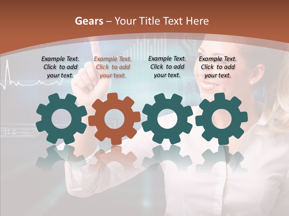 Ausw Virtuell Diagramm PowerPoint Template