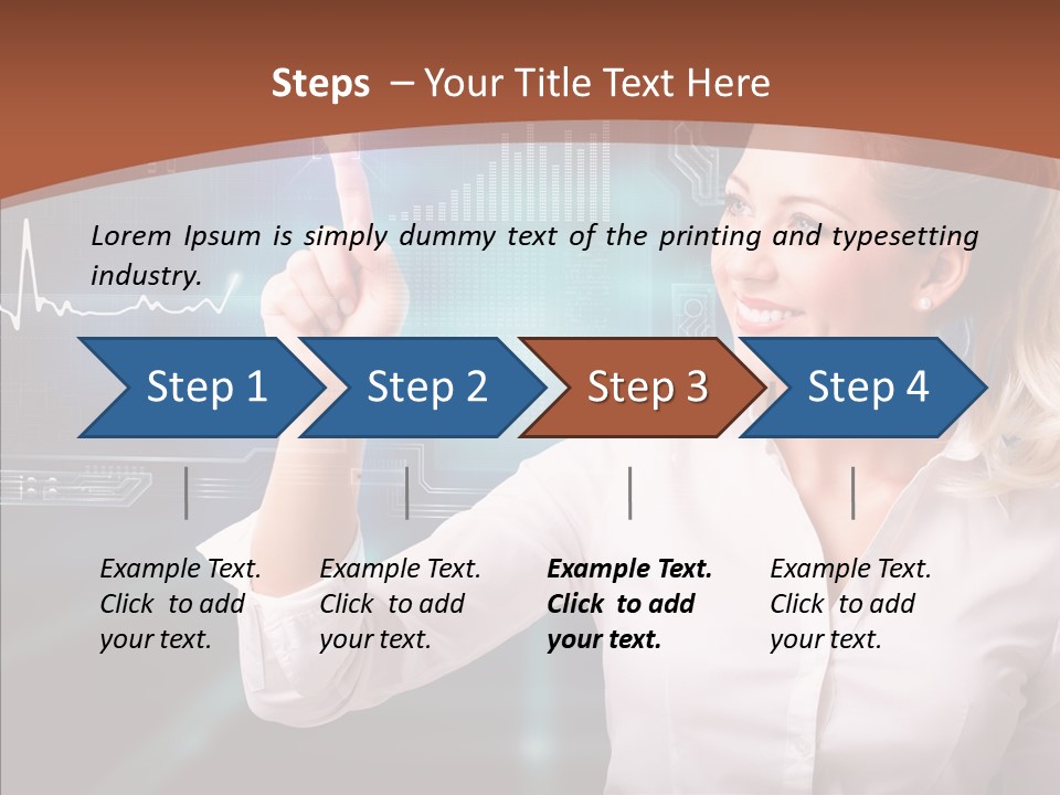 Ausw Virtuell Diagramm PowerPoint Template