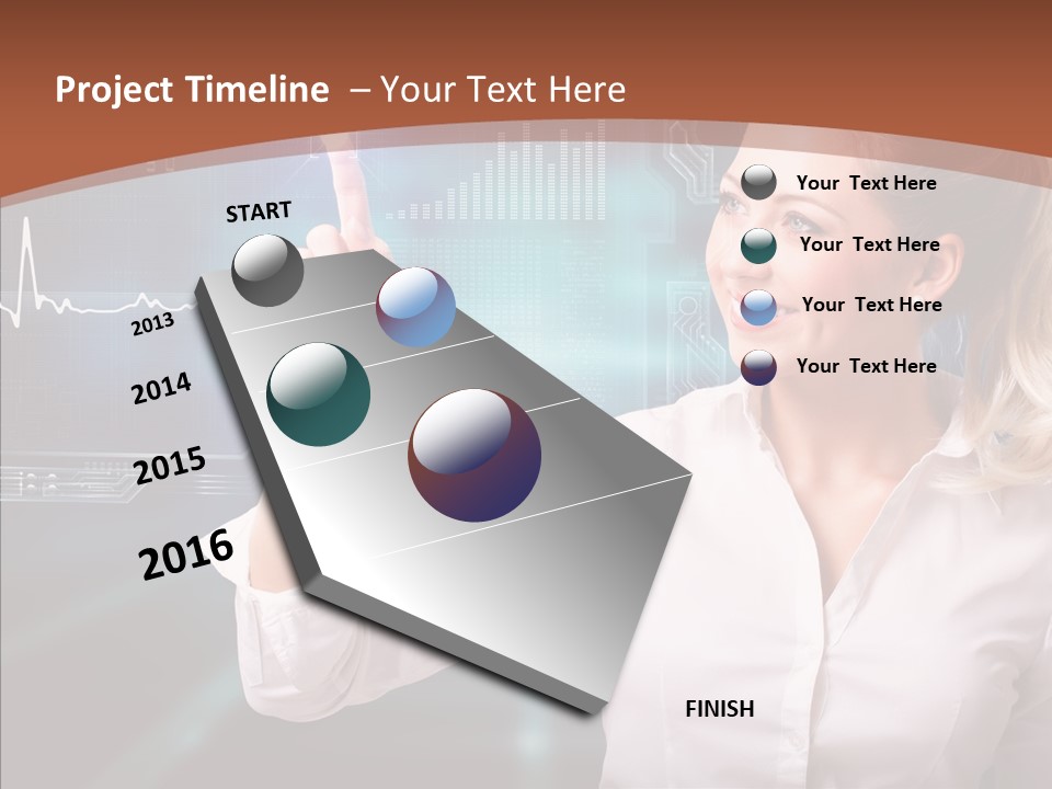 Ausw Virtuell Diagramm PowerPoint Template