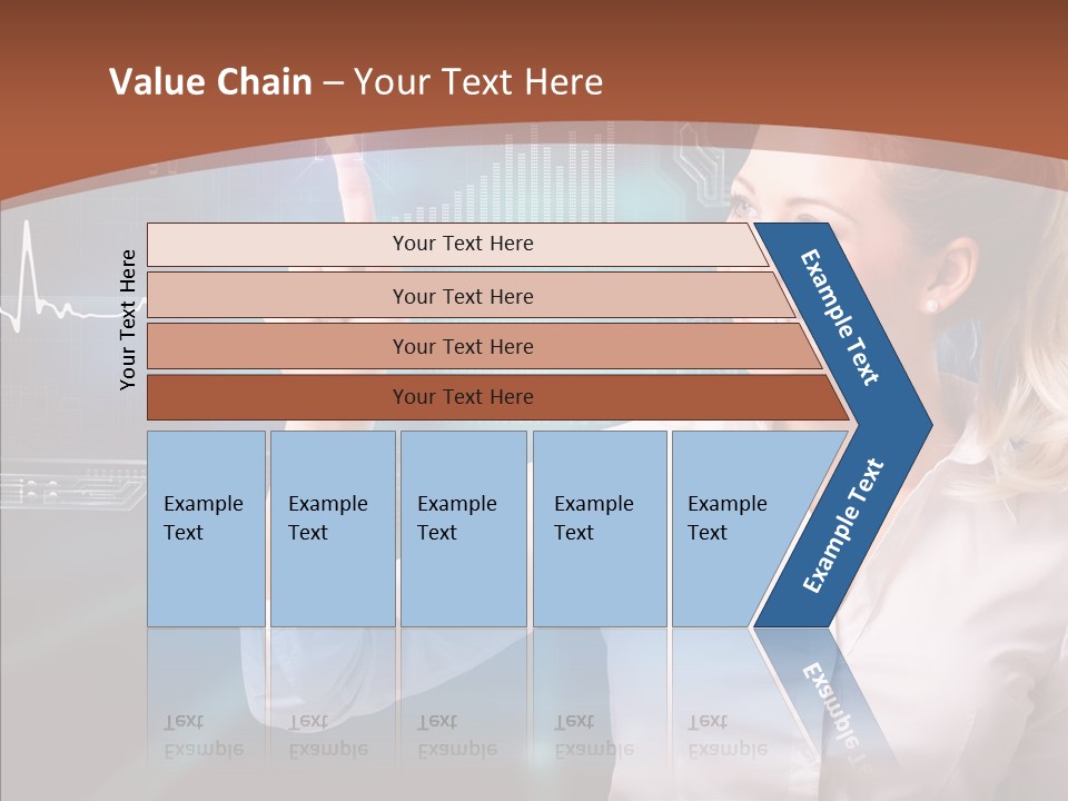 Ausw Virtuell Diagramm PowerPoint Template