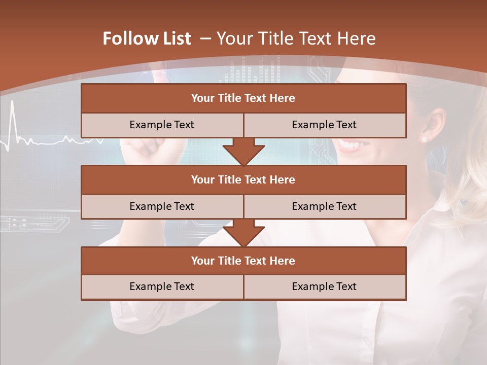 Ausw Virtuell Diagramm PowerPoint Template
