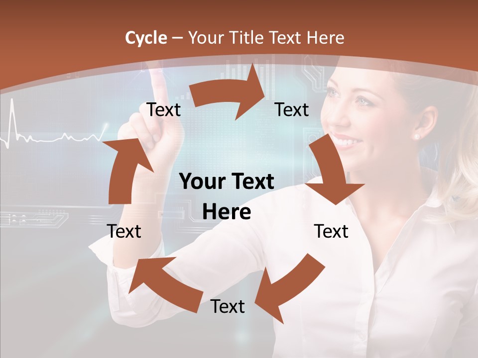 Ausw Virtuell Diagramm PowerPoint Template