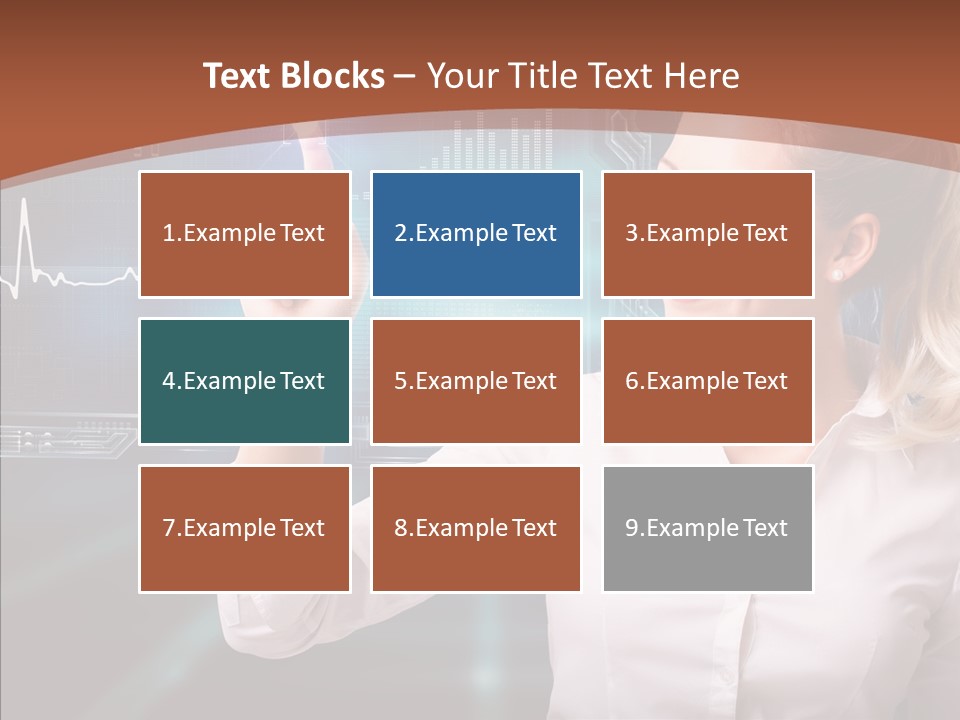 Ausw Virtuell Diagramm PowerPoint Template