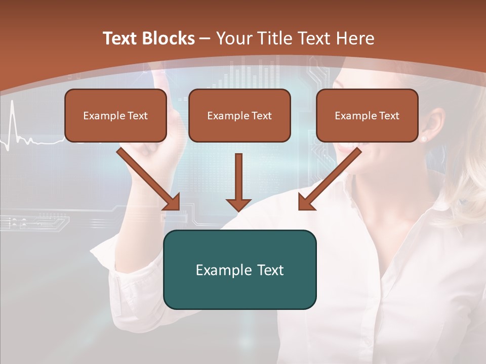 Ausw Virtuell Diagramm PowerPoint Template