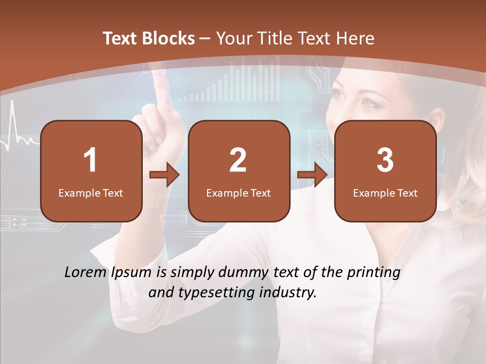 Ausw Virtuell Diagramm PowerPoint Template
