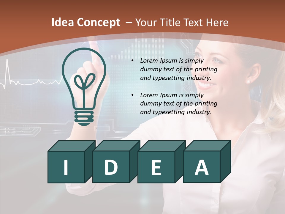 Ausw Virtuell Diagramm PowerPoint Template