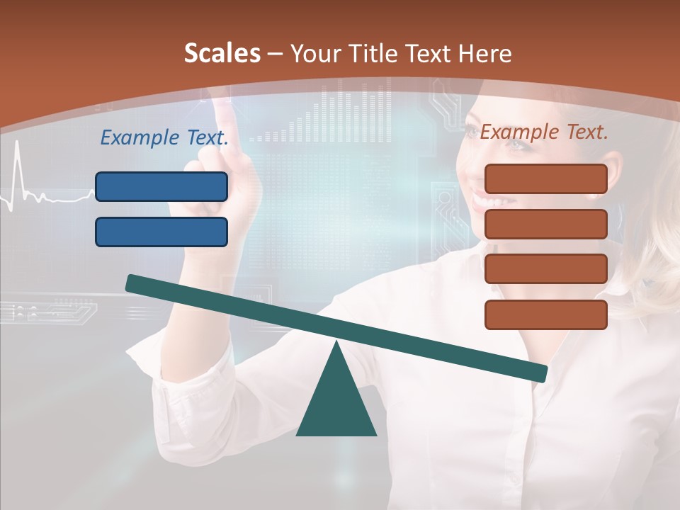 Ausw Virtuell Diagramm PowerPoint Template