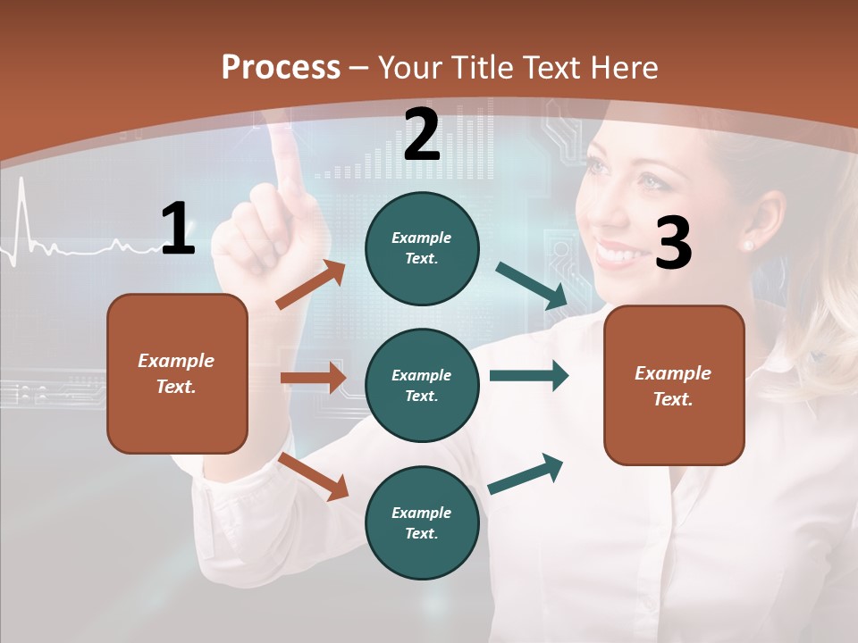 Ausw Virtuell Diagramm PowerPoint Template