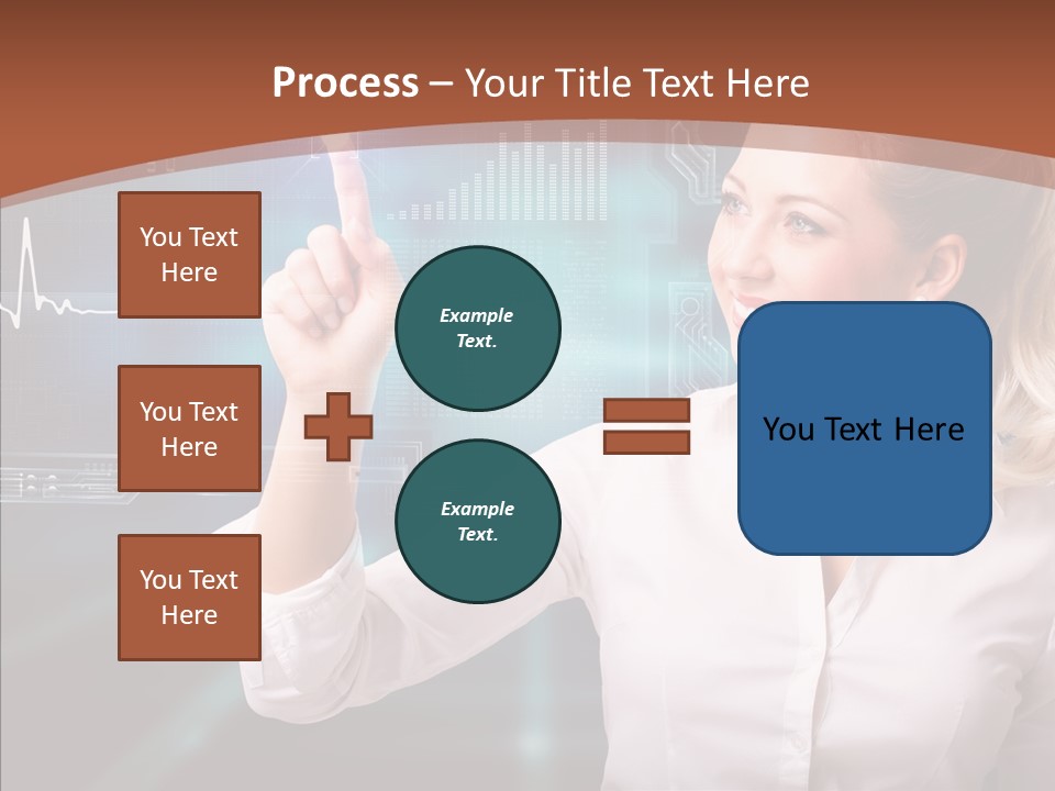 Ausw Virtuell Diagramm PowerPoint Template