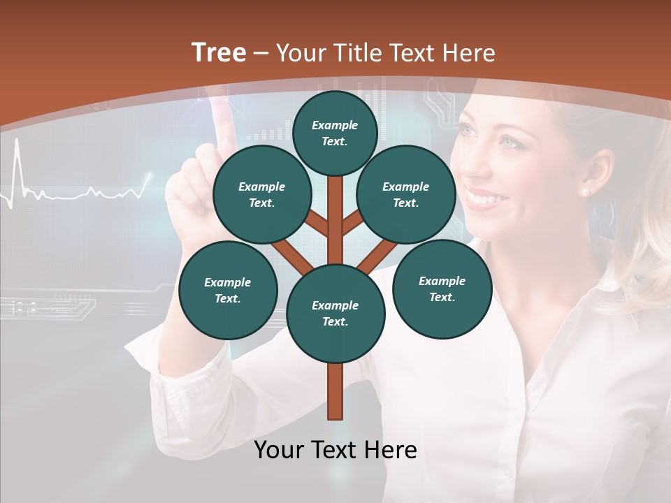Ausw Virtuell Diagramm PowerPoint Template