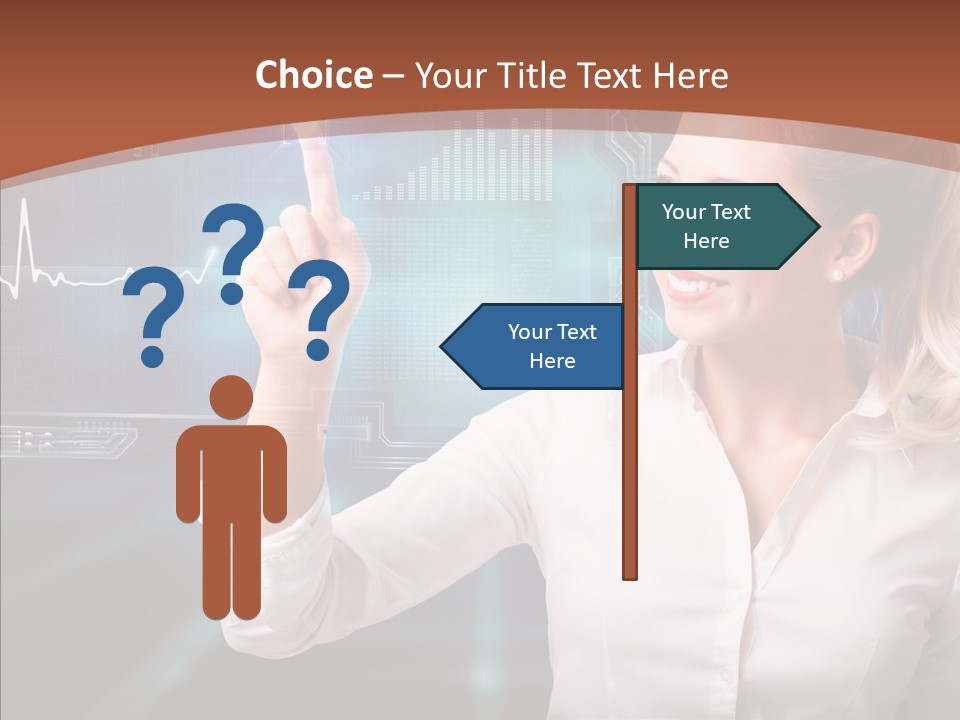 Ausw Virtuell Diagramm PowerPoint Template