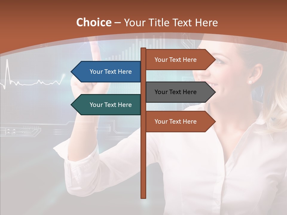 Ausw Virtuell Diagramm PowerPoint Template