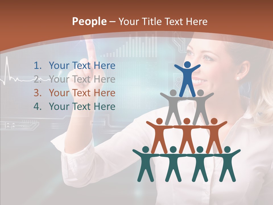 Ausw Virtuell Diagramm PowerPoint Template