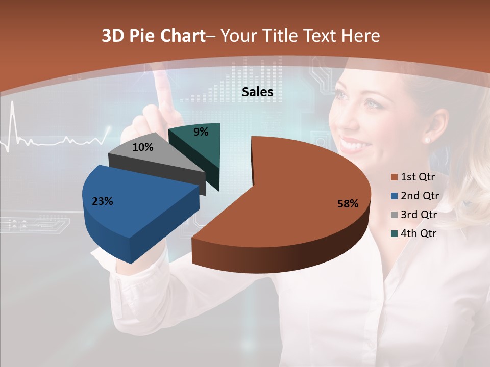 Ausw Virtuell Diagramm PowerPoint Template