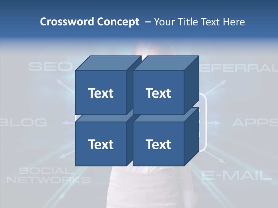 Blondine Science Fiction Marketing PowerPoint Template