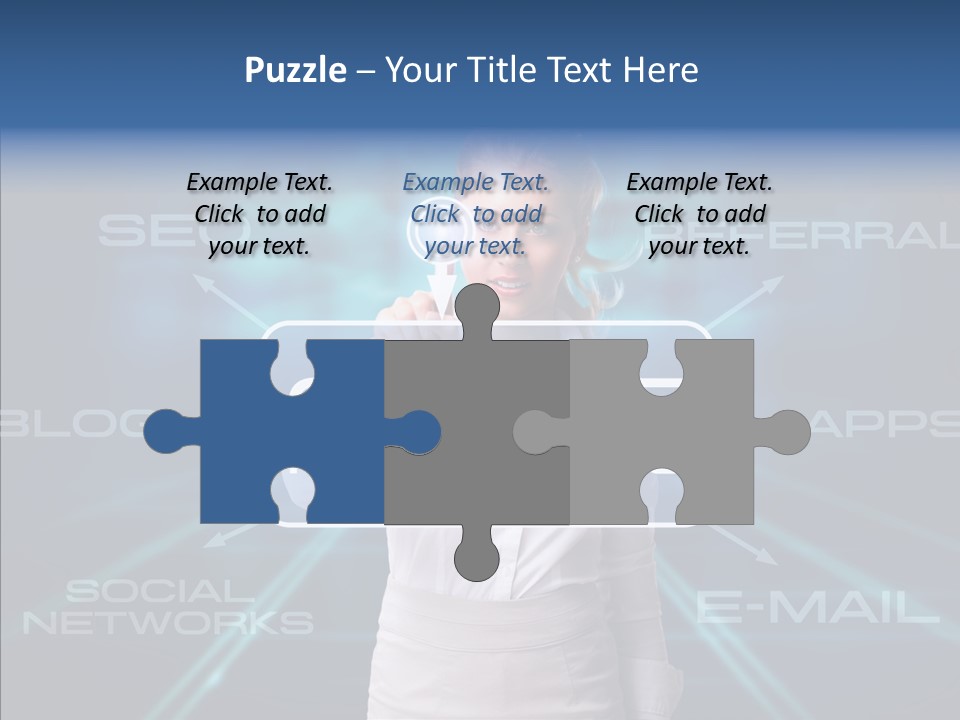 Blondine Science Fiction Marketing PowerPoint Template