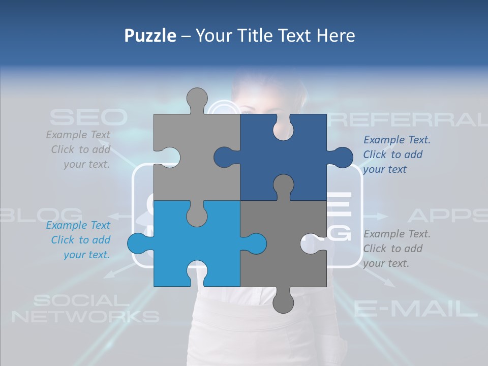 Blondine Science Fiction Marketing PowerPoint Template