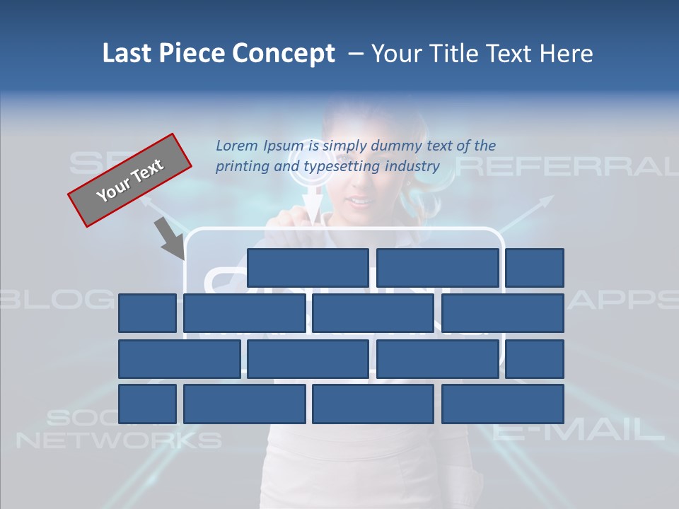 Blondine Science Fiction Marketing PowerPoint Template