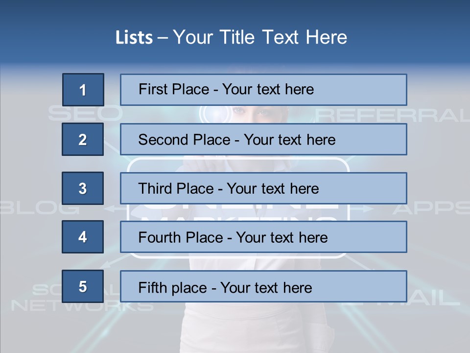 Blondine Science Fiction Marketing PowerPoint Template
