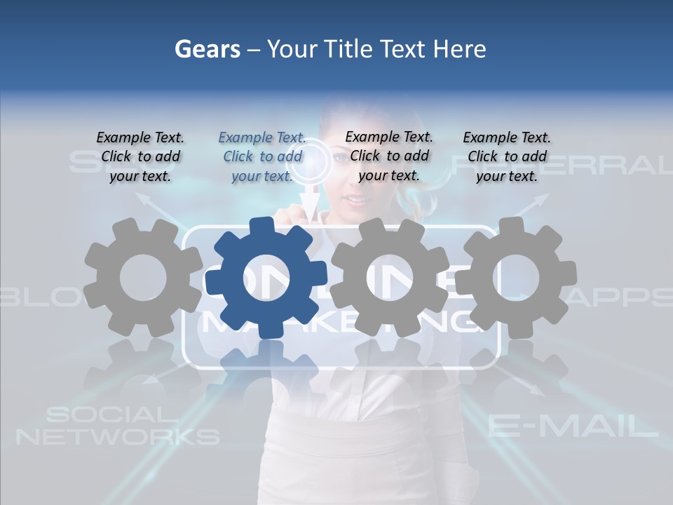 Blondine Science Fiction Marketing PowerPoint Template