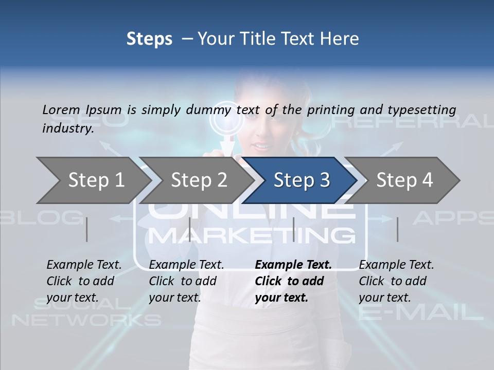 Blondine Science Fiction Marketing PowerPoint Template
