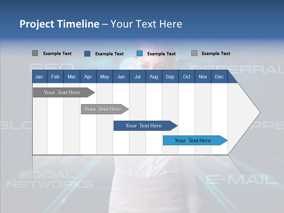 Blondine Science Fiction Marketing PowerPoint Template