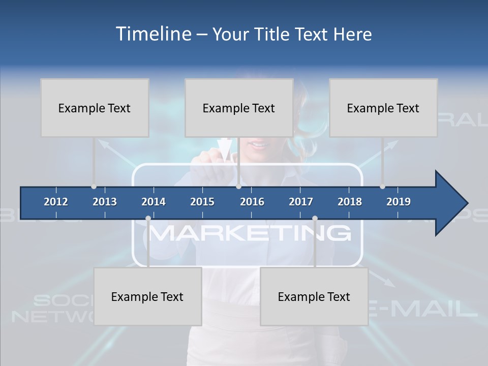 Blondine Science Fiction Marketing PowerPoint Template