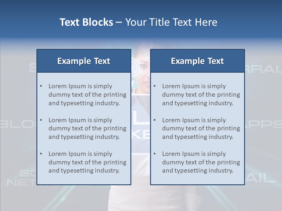 Blondine Science Fiction Marketing PowerPoint Template