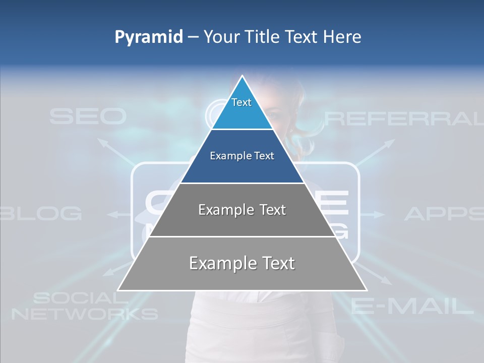 Blondine Science Fiction Marketing PowerPoint Template