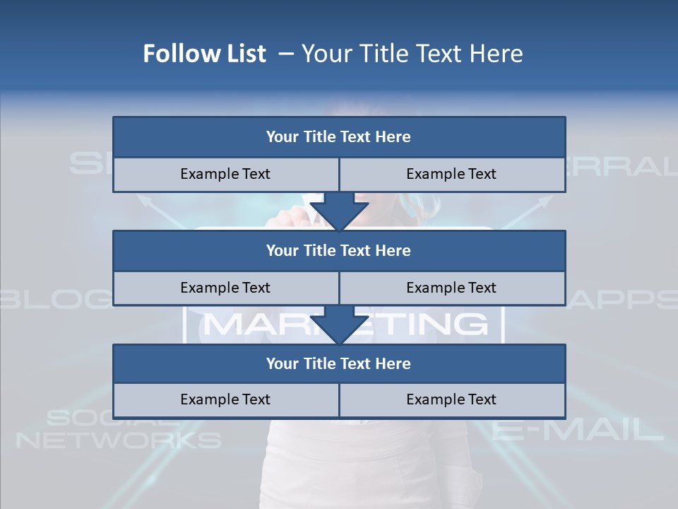 Blondine Science Fiction Marketing PowerPoint Template