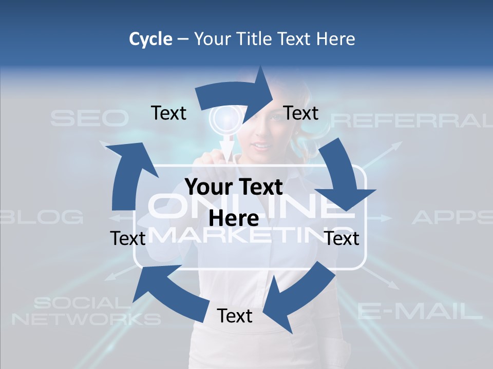 Blondine Science Fiction Marketing PowerPoint Template