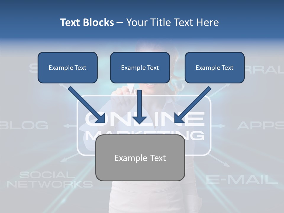 Blondine Science Fiction Marketing PowerPoint Template