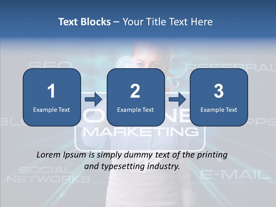 Blondine Science Fiction Marketing PowerPoint Template