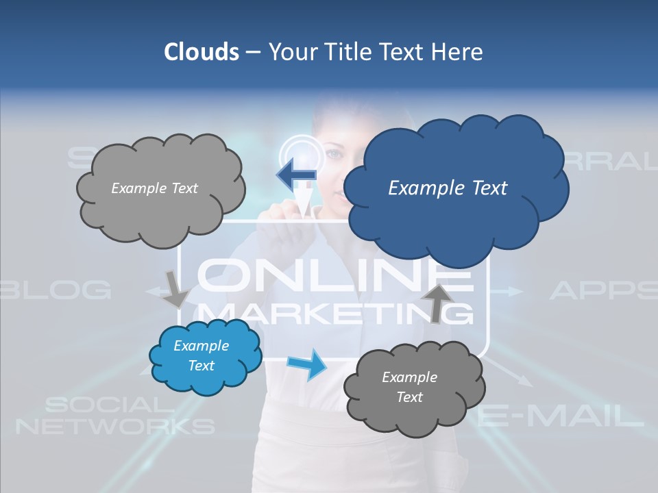 Blondine Science Fiction Marketing PowerPoint Template