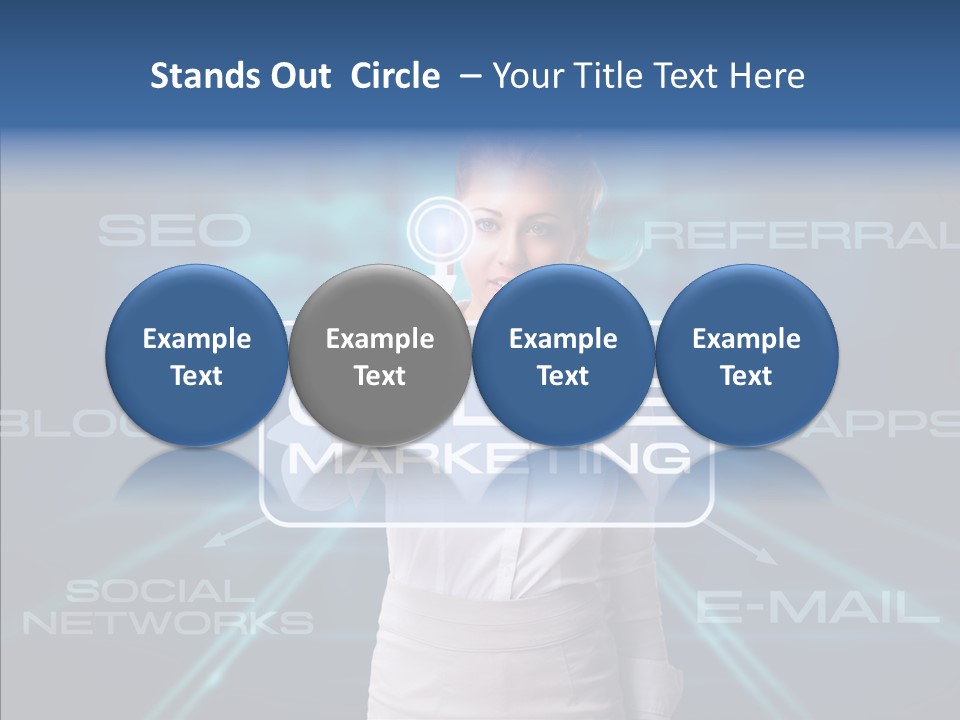 Blondine Science Fiction Marketing PowerPoint Template