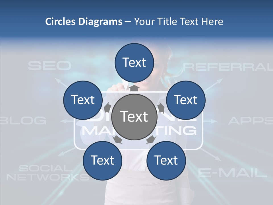 Blondine Science Fiction Marketing PowerPoint Template