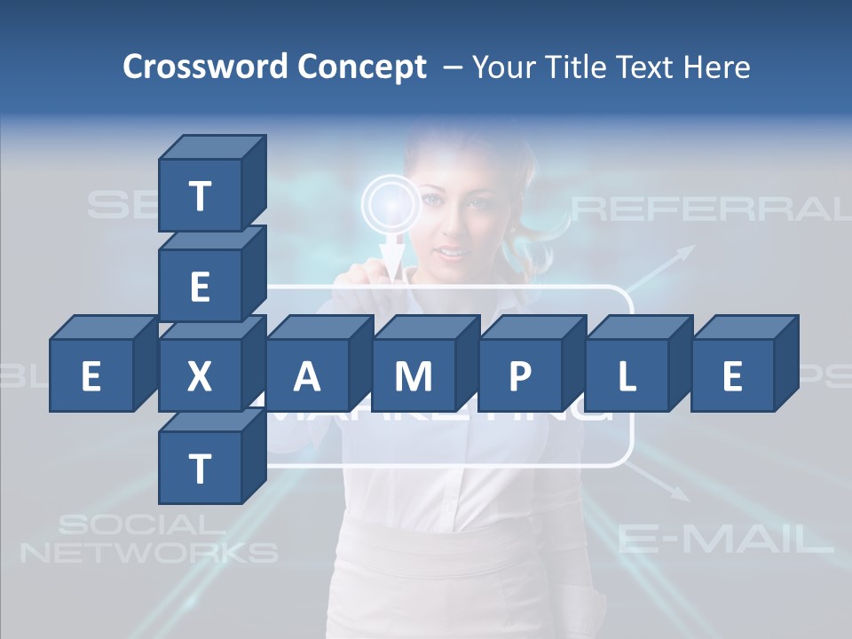 Blondine Science Fiction Marketing PowerPoint Template