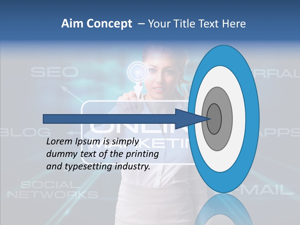 Blondine Science Fiction Marketing PowerPoint Template