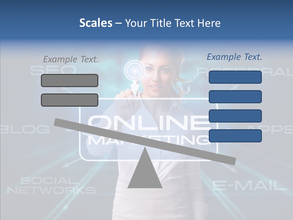 Blondine Science Fiction Marketing PowerPoint Template