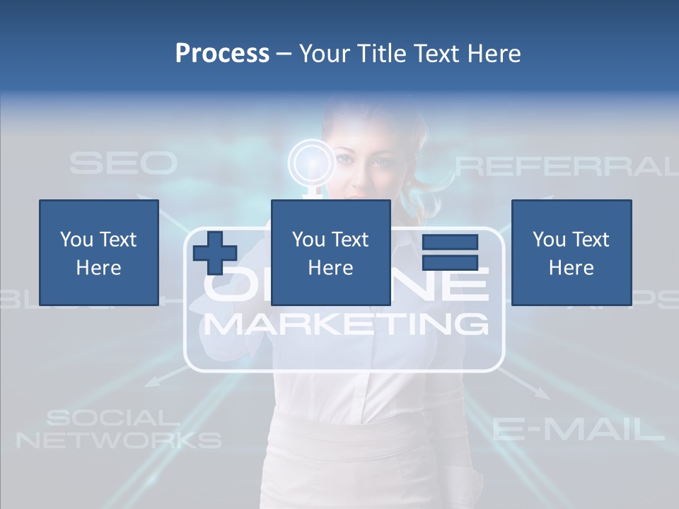 Blondine Science Fiction Marketing PowerPoint Template