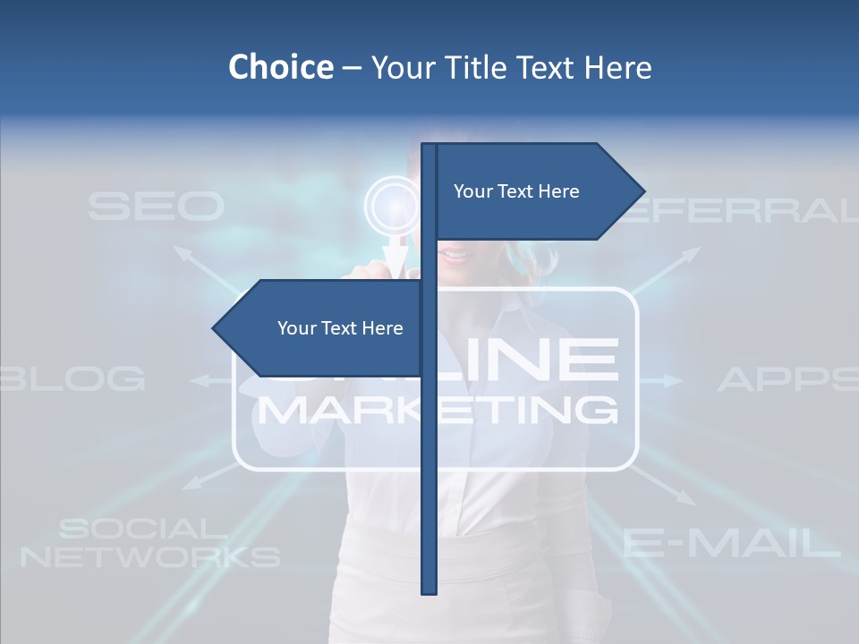 Blondine Science Fiction Marketing PowerPoint Template