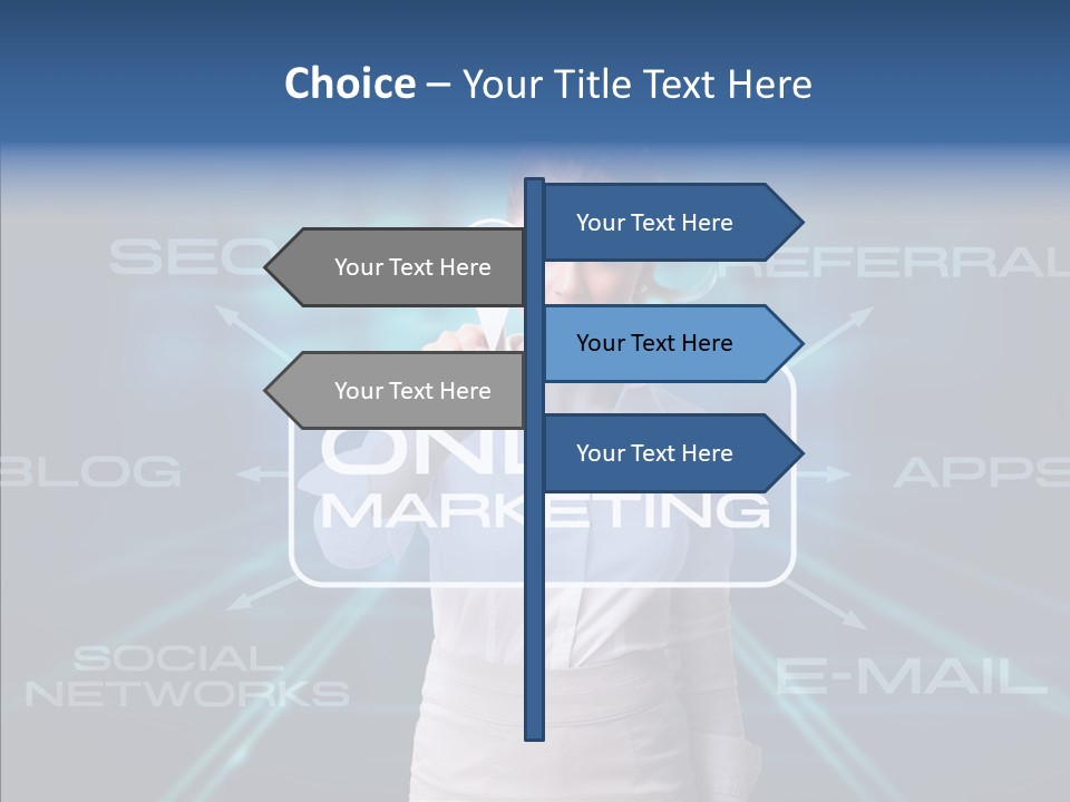 Blondine Science Fiction Marketing PowerPoint Template