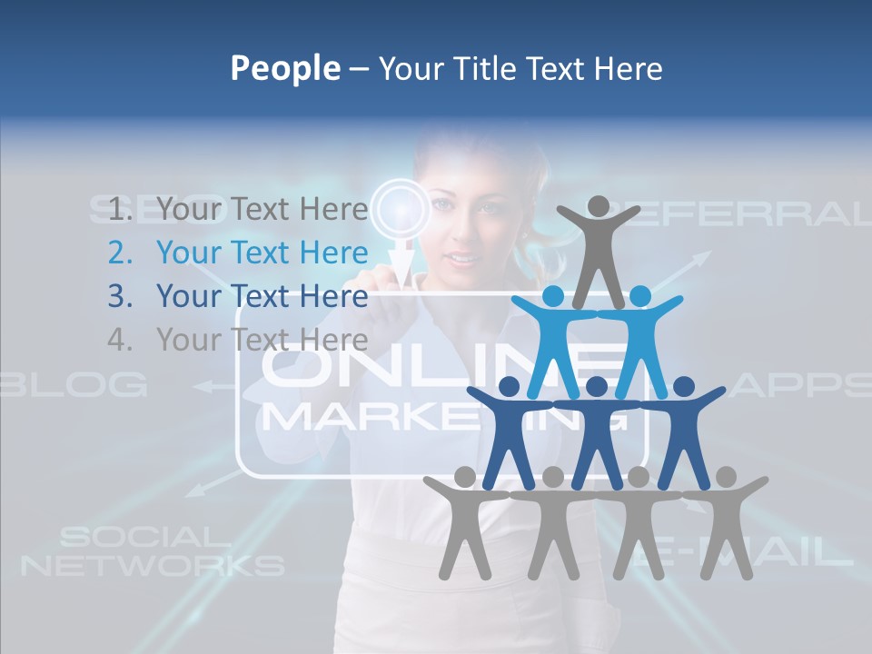 Blondine Science Fiction Marketing PowerPoint Template