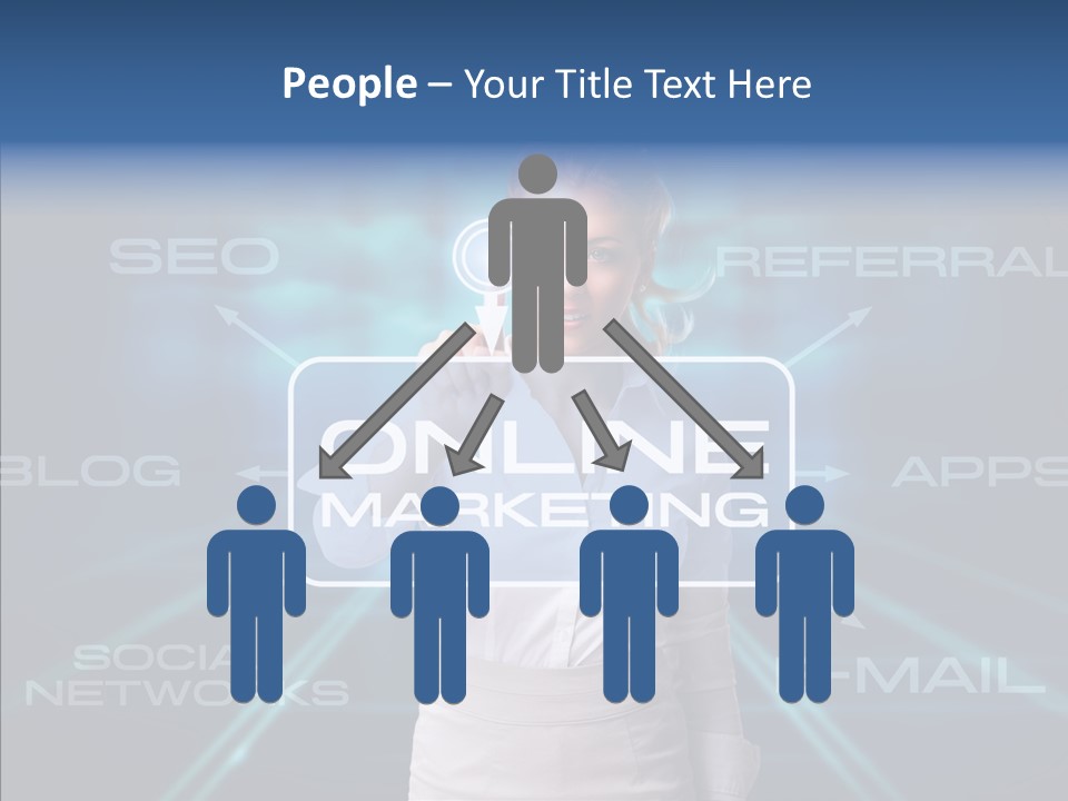 Blondine Science Fiction Marketing PowerPoint Template