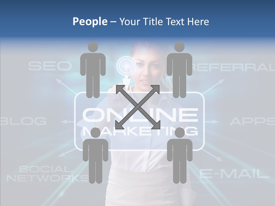 Blondine Science Fiction Marketing PowerPoint Template