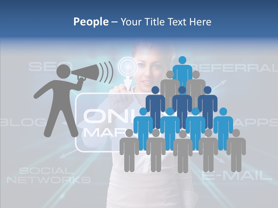 Blondine Science Fiction Marketing PowerPoint Template