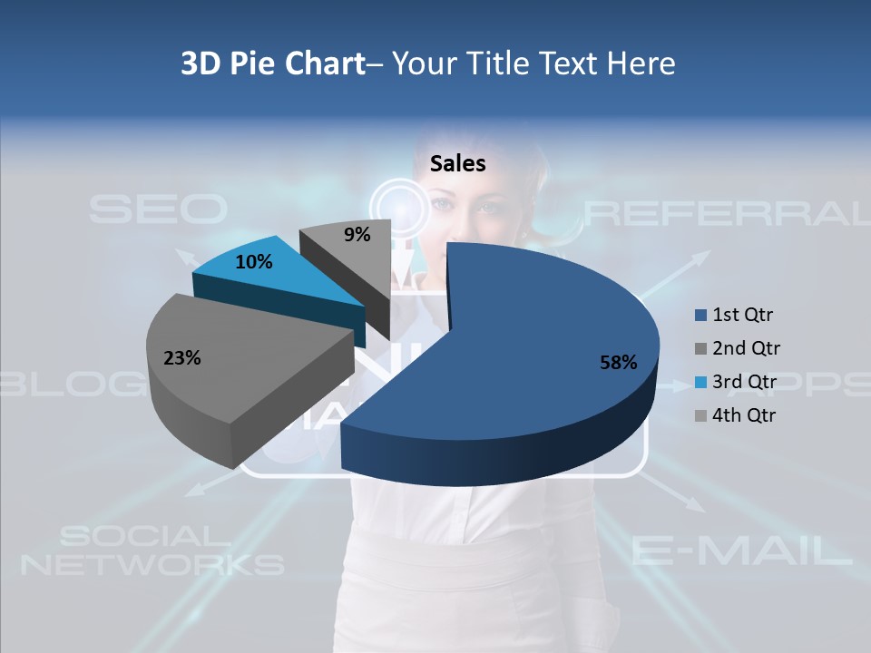Blondine Science Fiction Marketing PowerPoint Template