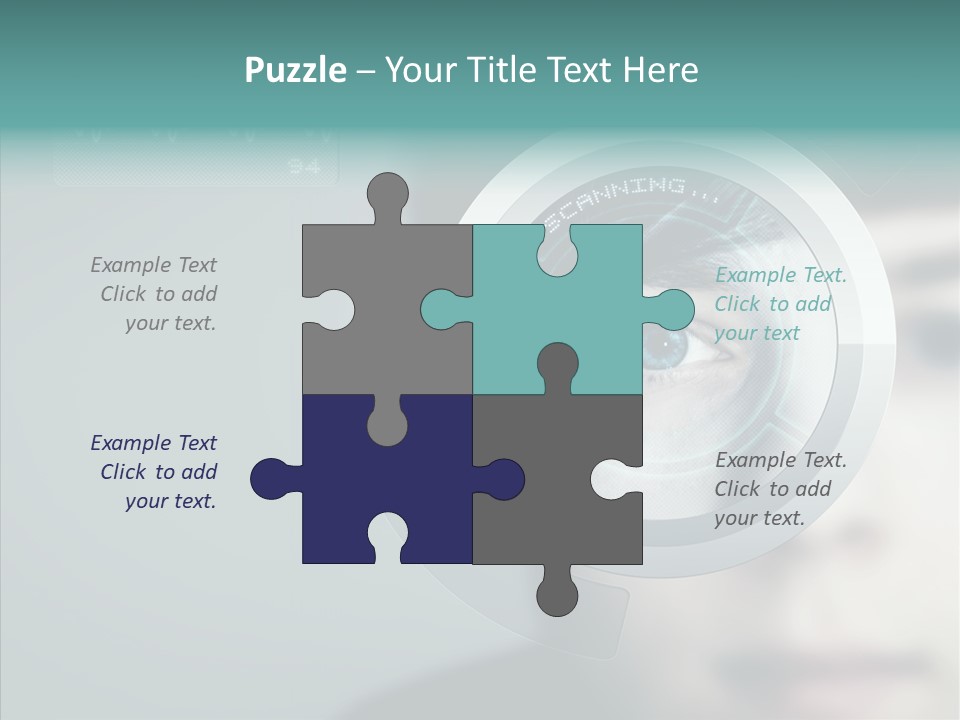 Scanner Gesicht Zugang PowerPoint Template