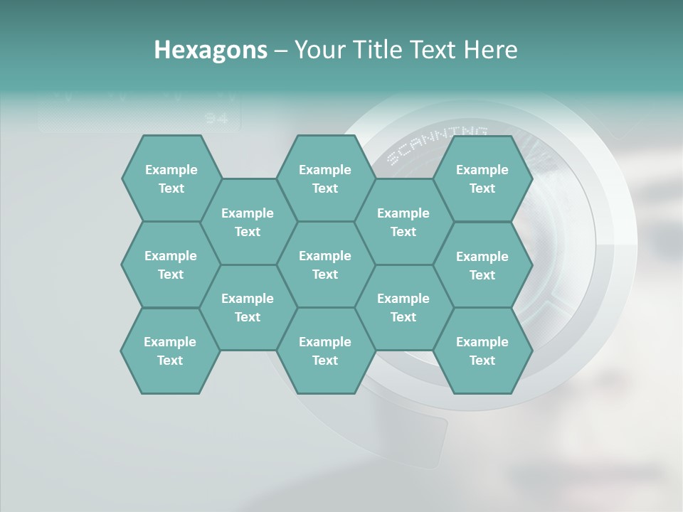 Scanner Gesicht Zugang PowerPoint Template