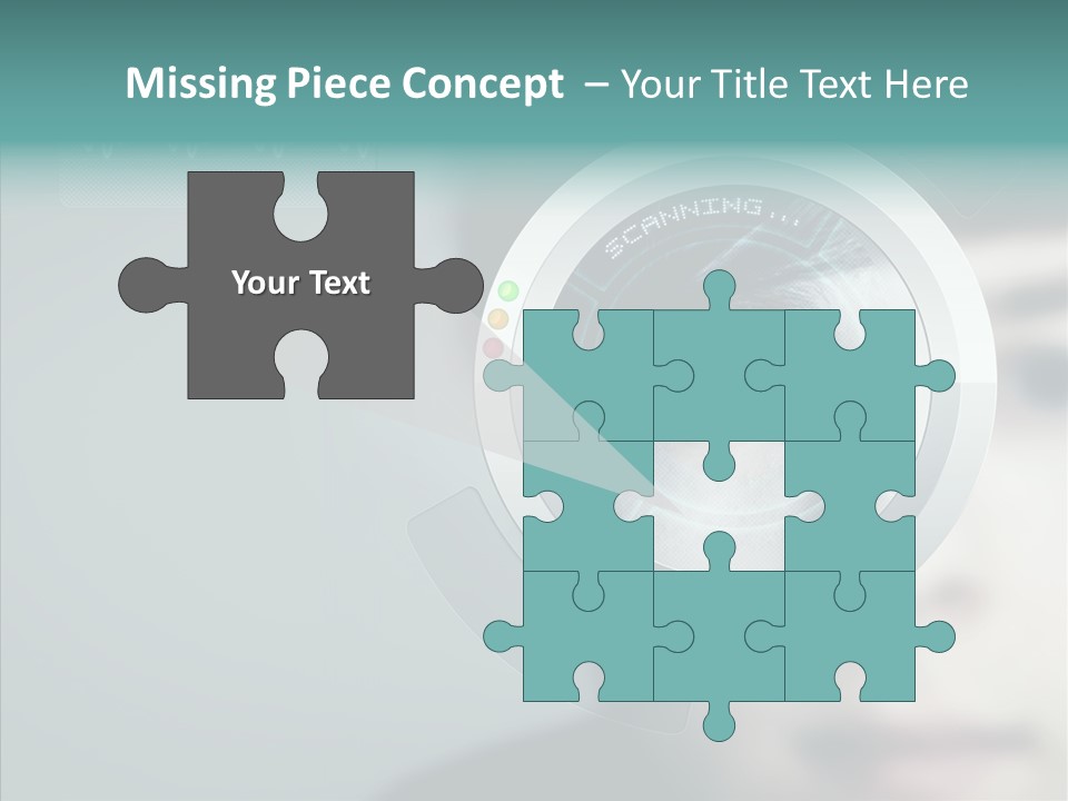 Scanner Gesicht Zugang PowerPoint Template